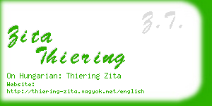 zita thiering business card